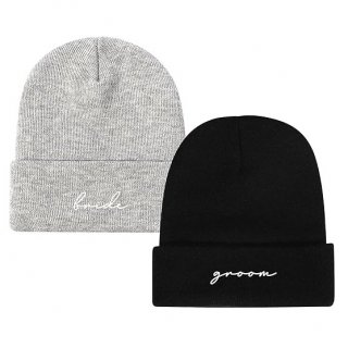 Groom Bride Couple Gifts Warm Winter Beanie Soft Quality