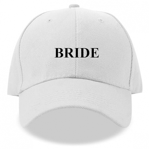 White Bride Embroidery Baseball Caps Bridal Party Gift