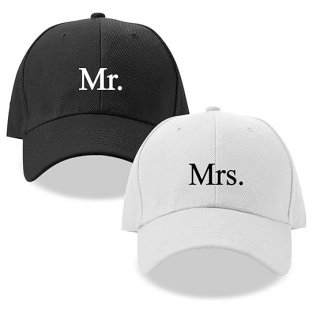 Adjustable Embroidery Baseball Cap Mr Mrs Couple Gifts