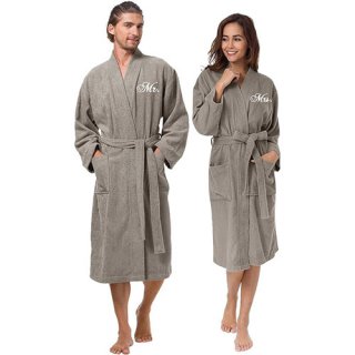 100% Cotton Kimono Spa Robe Couples Wedding Anniversary Engagement Gifts