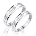 Couples Rings Set Matching Promise Rings for Couples Valentines Day Jewelry