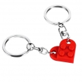 Wholesale Price Heart Keychain Set For Couples, Brick Heart Keychain For Boyfriend Girlfriend