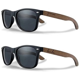 Wholesale Price Walnut Wood Couple Sunglasses Groom & Bride