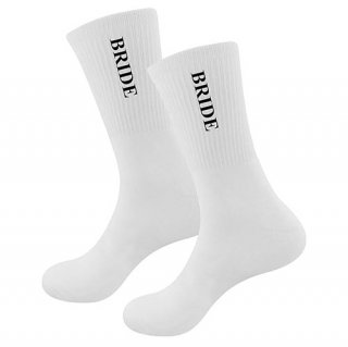 Wholesale Price Most Popular White Socks For Bride To Be Wedding Gifts